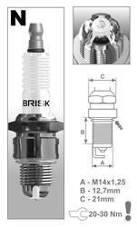 BRISK zapaľovacia sviečka NOR15LGS Premium(3147)