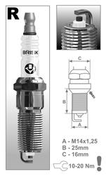 BRISK zapaľovacia sviečka RR15YC-1(1437) Super