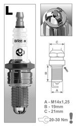 BRISK zapaľovacia sviečka LX15TC "výpredaj"