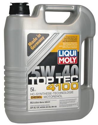 LIQUI MOLY mot.olej   5W-40   5L Top tec 4100 (3701)