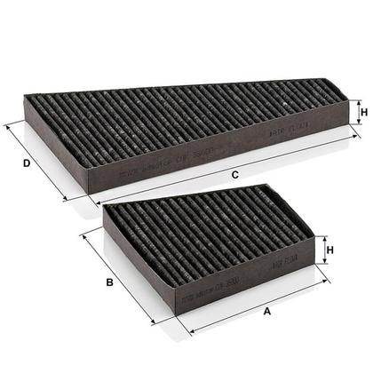 filter peľový mann CUK 35000-2 s aktívnym uhlím