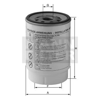 filter paliva mann PU 10004z