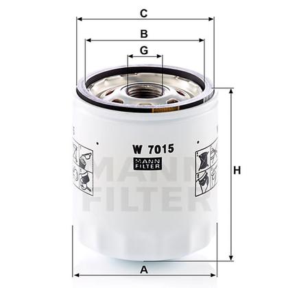 filter olejový mann W 7015