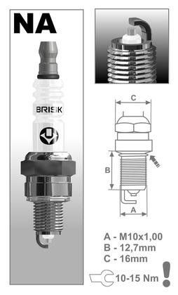 BRISK zapaľovacia sviečka NAR15YS(1542) Super