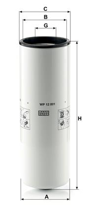 filter olejový mann WP 12001